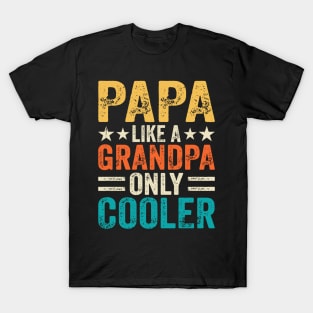Papa like a grandpa only cooler T-Shirt